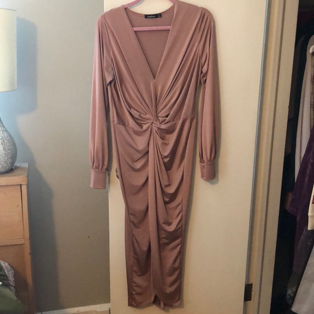 Boohoo Wrap front dress